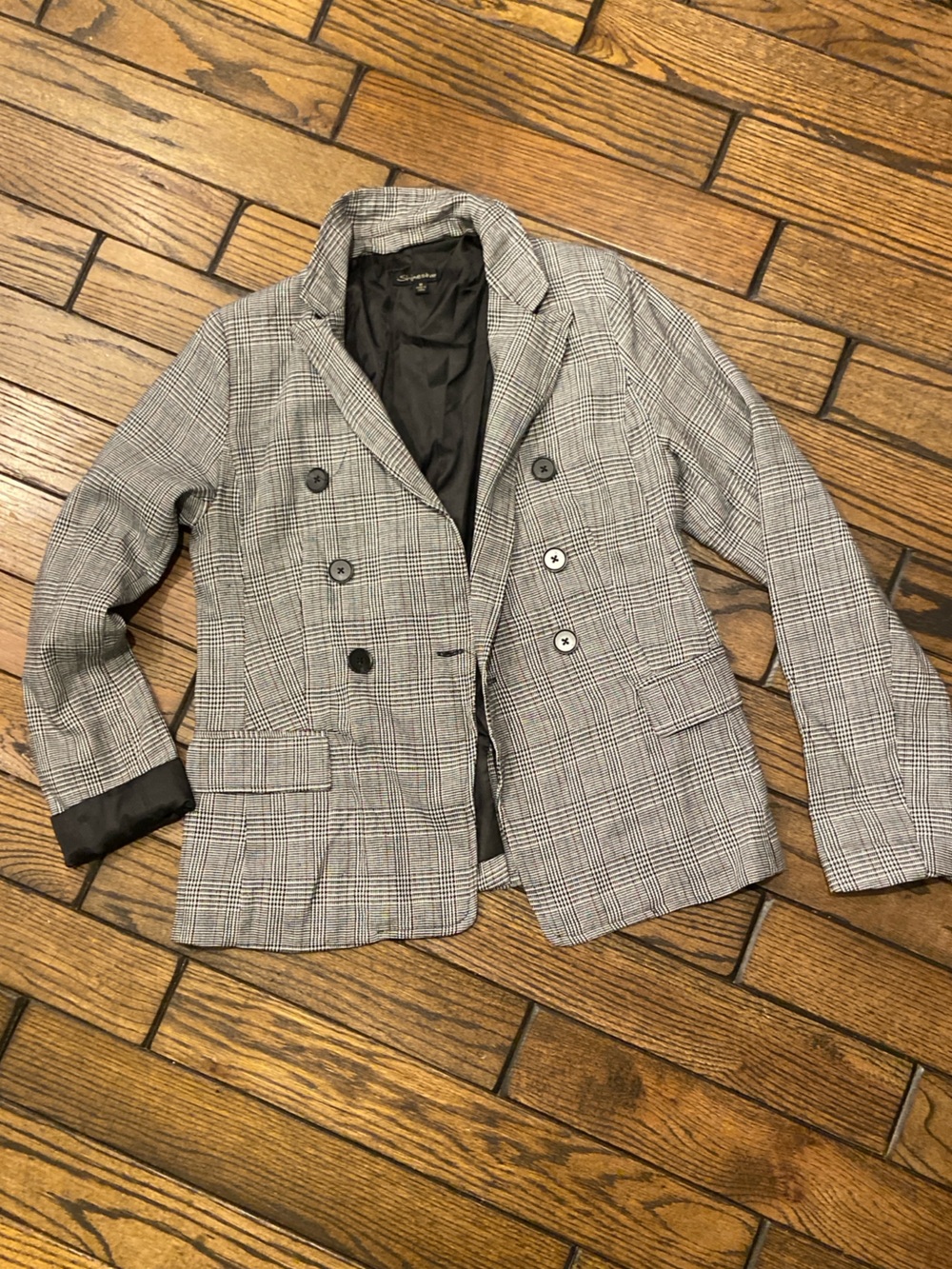 Shinestar Women’s Houndstooth Blazer size M